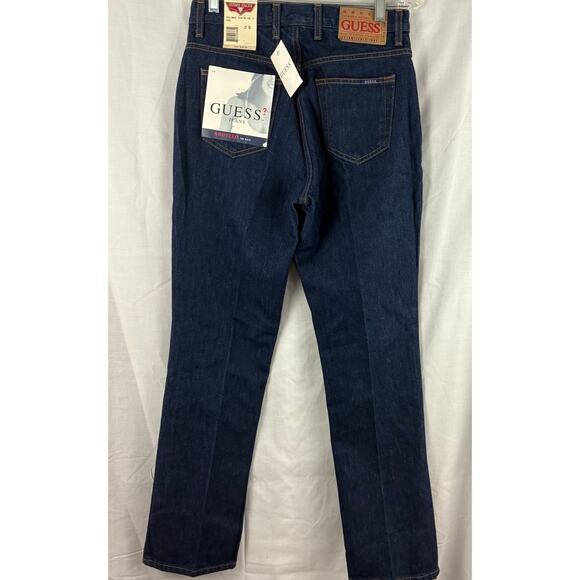 NOS Vintage Guess Denim Jeans Low Waist Bootcut Size 27 Reg NWT - Picture 2 of 6